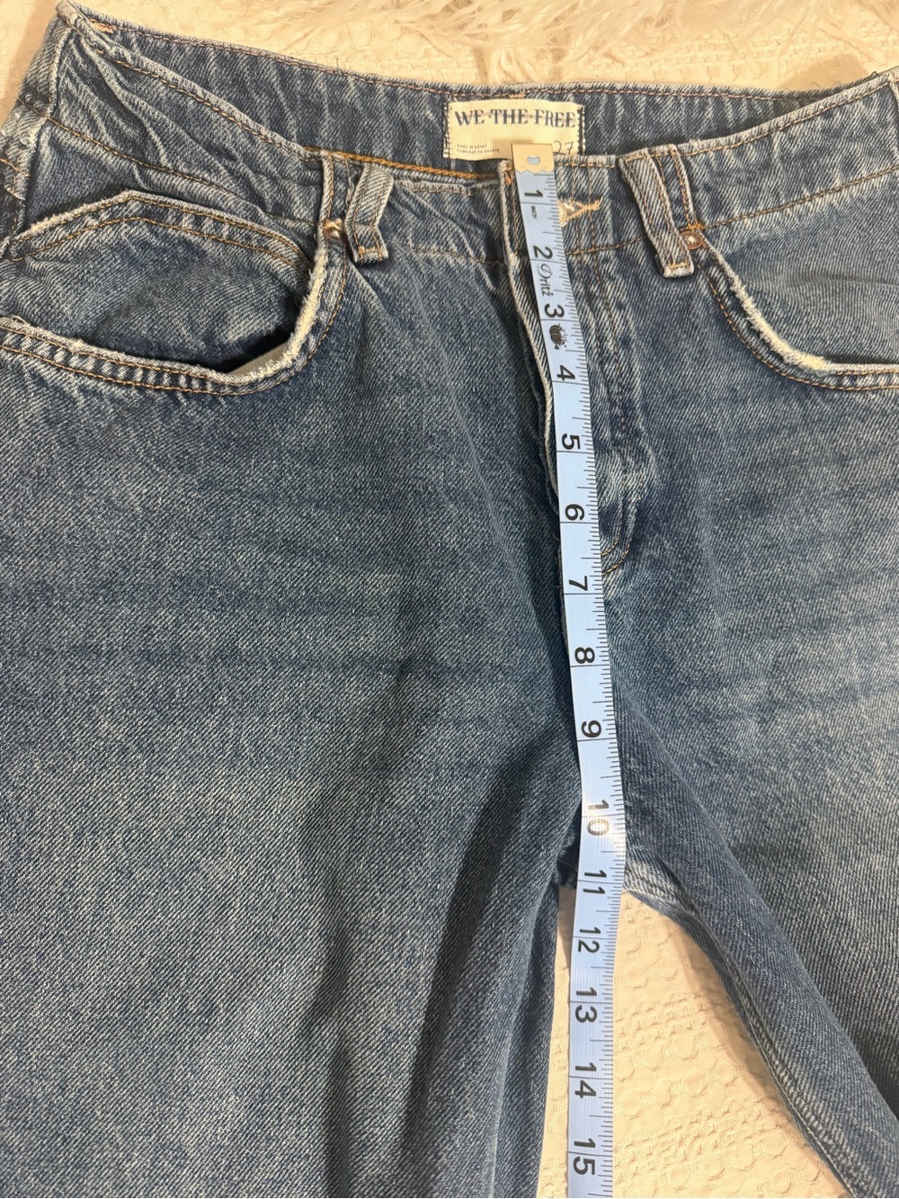 We The Free Mid-Blue Wide Leg Jeans - Picture 11 of 14